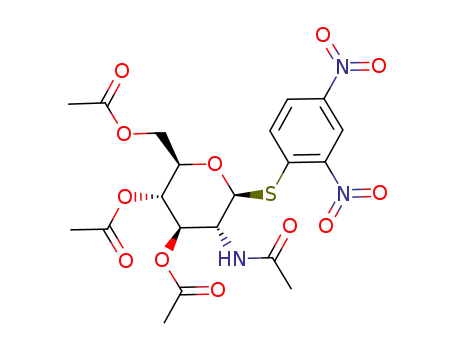 2-acetamido-3,4,6-tri-O-acetyl-2-deoxy-1-S-(2,4-dinitrophenyl)-1-thio-β-D-glucopyranose