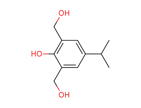 Molecular Structure of 54845-41-9 (2,6-Bis(hydroxymethyl)-4-isopropylphenol)