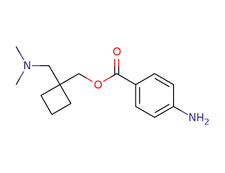 Molecular Structure of 39943-31-2 ({1-[(dimethylamino)methyl]cyclobutyl}methyl 4-aminobenzoate)
