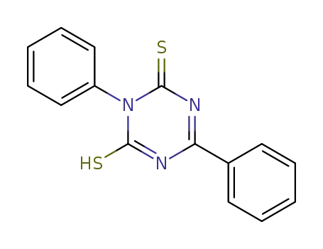 Molecular Structure of 85442-34-8 (1,4-Diphenyl-2-mercapto-1,6-dihydro-1,3,5-triazine-6-thione)