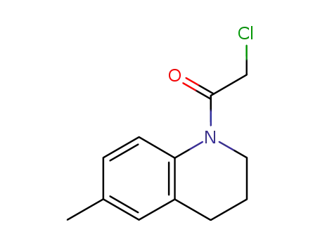 Molecular Structure of 57368-83-9 (1-(chloroacetyl)-6-methyl-1,2,3,4-tetrahydroquinoline)