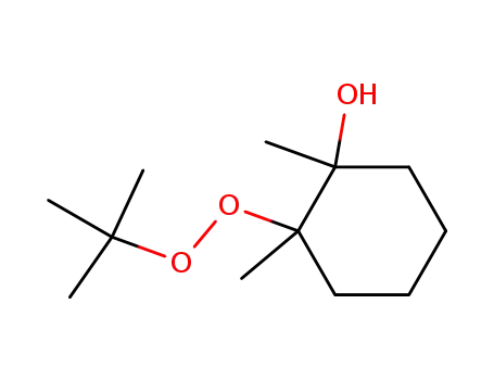 Molecular Structure of 109139-10-8 (2-tert-Butylperoxy-1,2-dimethyl-cyclohexanol)