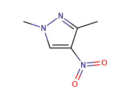 Molecular Structure of 3920-38-5 (1,3-DIMETHYL-4-NITRO-1H-PYRAZOLE)