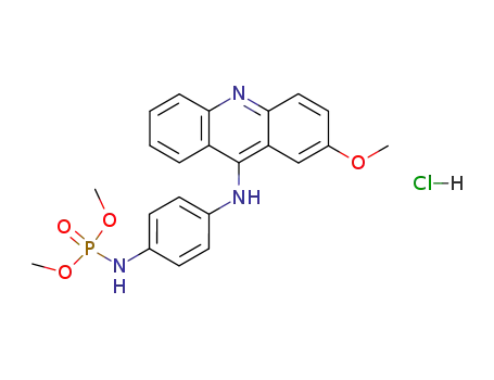Phosphoramidic acid, [4-[(2-methoxy-9-acridinyl)amino]phenyl]-,
dimethyl ester, monohydrochloride