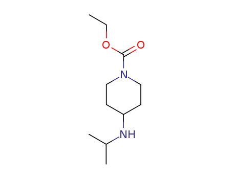 Molecular Structure of 104605-11-0 (ethyl 4-(isopropylamino)piperidine-1-carboxylate)