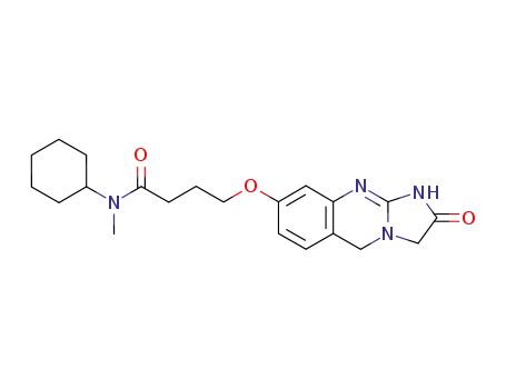 Molecular Structure of 94219-46-2 (N-cyclohexyl-N-methyl-4-(2-oxo-1,2,3,5-tetrahydroimidazo[2,1-b]quinazolin-8-yl)oxybutyramide)