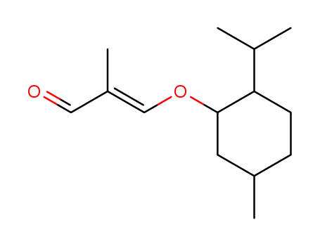 Molecular Structure of 127215-52-5 ((E)-3-(2-Isopropyl-5-methyl-cyclohexyloxy)-2-methyl-propenal)