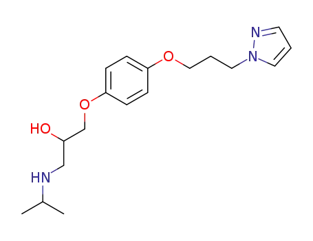 1-isopropylamino-3-[4-[3-(1-pyrazolyl)propoxy]phenoxy]-2-propanol