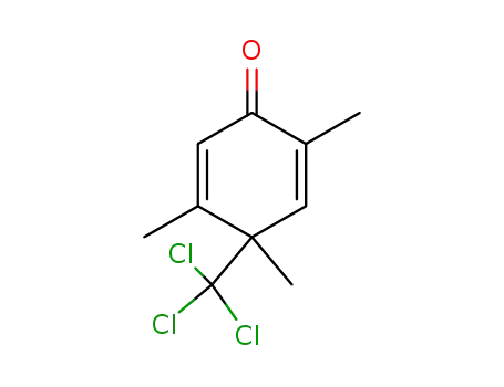 rac.-4-Trichlormethyl-2,4,5-trimethylcyclohexadien-(2,5)-on