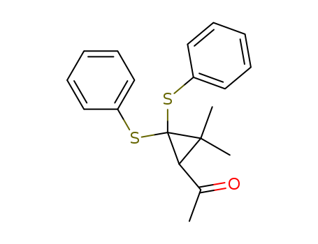 Ethanone, 1-[2,2-dimethyl-3,3-bis(phenylthio)cyclopropyl]-