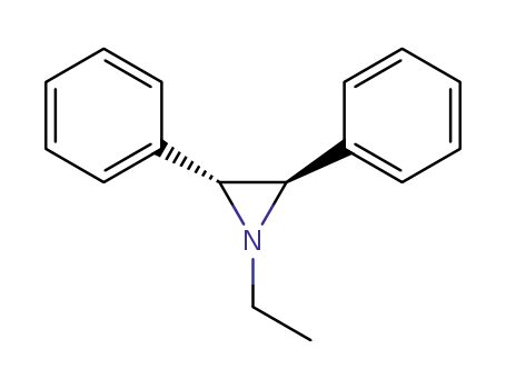 Molecular Structure of 65446-30-2 (Aziridine, 1-ethyl-2,3-diphenyl-, trans-)