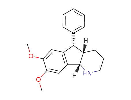 Molecular Structure of 88763-40-0 (1H-Indeno[1,2-b]pyridine,2,3,4,4a,5,9b-hexahydro-7,8-dimethoxy-5-phenyl-, (4aa,5b,9ba)- (9CI))