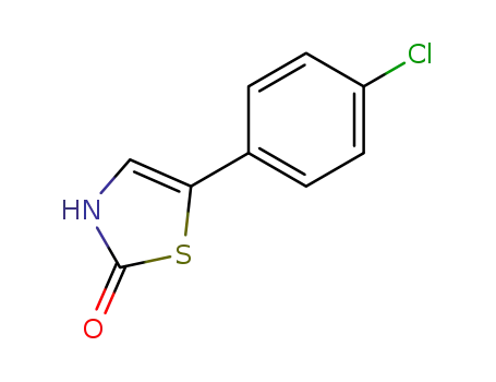 Molecular Structure of 86869-48-9 (5-(4-Chloro-phenyl)-3H-thiazol-2-one)