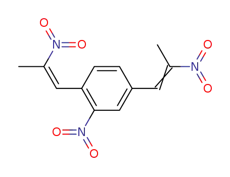 Molecular Structure of 89193-31-7 (Benzene, 2-nitro-1,4-bis(2-nitro-1-propenyl)-)