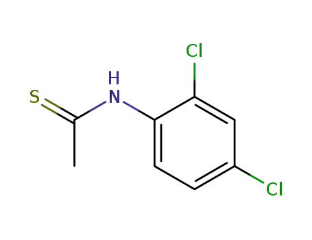 Molecular Structure of 62248-08-2 (Ethanethioamide, N-(2,4-dichlorophenyl)-)