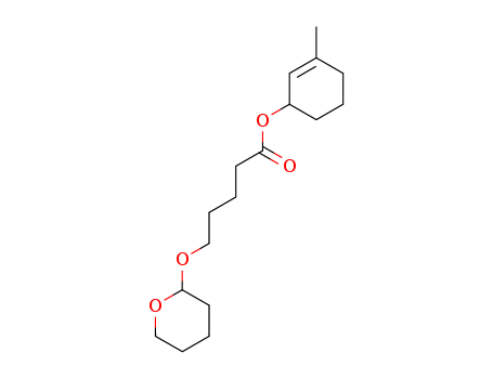 Pentanoic acid, 5-[(tetrahydro-2H-pyran-2-yl)oxy]-, 3-methyl-2-cyclohexen-1-yl ester