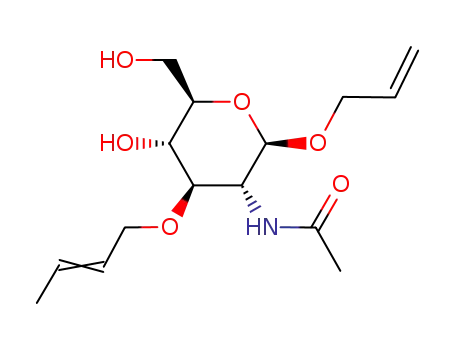 allyl 2-acetamido-3-O-(2-butenyl)-2-deoxy-β-D-glucopyranoside