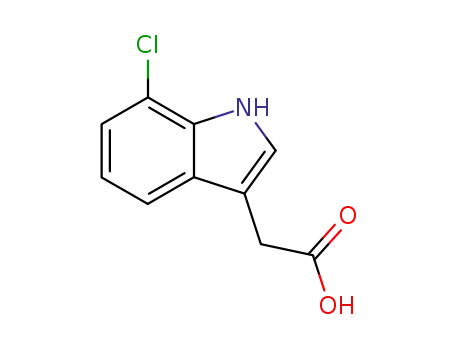 Molecular Structure of 1912-41-0 (1H-Indole-3-aceticacid,7-chloro-(9CI))