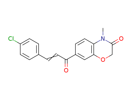 2H-1,4-Benzoxazin-3(4H)-one,7-[3-(4-chlorophenyl)-1-oxo-2-propenyl]-4-methyl-, (E)- (9CI)