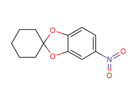 Molecular Structure of 64179-40-4 (5-nitrospiro(1,3-benzodioxole-2,1'-cyclohexane))