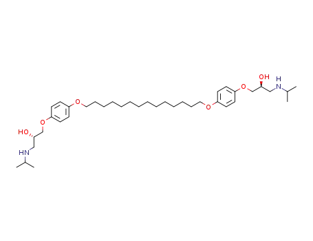 (S)-1-(4-{14-[4-((S)-2-Hydroxy-3-isopropylamino-propoxy)-phenoxy]-tetradecyloxy}-phenoxy)-3-isopropylamino-propan-2-ol