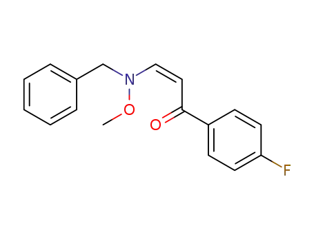 2-Propen-1-one, 1-(4-fluorophenyl)-3-[methoxy(phenylmethyl)amino]-,
(Z)-