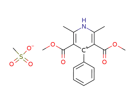 3,5-Pyridinedicarboxylic acid,
1,4-dihydro-2,6-dimethyl-4-[[(methylsulfonyl)oxy]phenylmethyl]-, dimethyl
ester