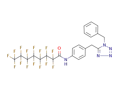 Octanamide,
2,2,3,3,4,4,5,5,6,6,7,7,8,8,8-pentadecafluoro-N-[4-[[1-(phenylmethyl)-1
H-tetrazol-5-yl]methyl]phenyl]-