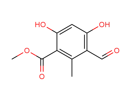 Benzoic acid, 3-formyl-4,6-dihydroxy-2-methyl-, methyl ester
