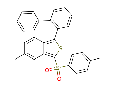 Molecular Structure of 135715-16-1 (1-(Biphenyl-2-yl)-5-methyl-3-tosylbenzo<c>thiophene)