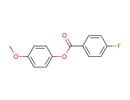Molecular Structure of 80079-00-1 (Benzoic acid, 4-fluoro-, 4-methoxyphenyl ester)
