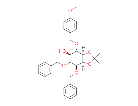 (+/-)-1,6-di-O-benzyl-2,3-O-isopropylidene-4-O-p-methoxybenzyl-myo-inositol