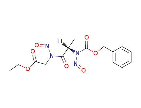 Glycine, N-nitroso-N-[N-nitroso-N-[(phenylmethoxy)carbonyl]-L-alanyl]-,
ethyl ester