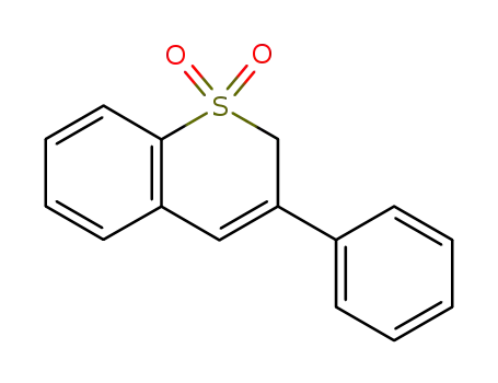 Molecular Structure of 81549-24-8 (2-phenyl-2H-1-benzothiopyran-S,S-dioxide)