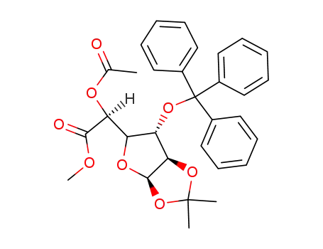 Methyl 5-O-acetyl-1,2-O-isopropylidene-3-O-trityl-α-D-glucofuranuronate