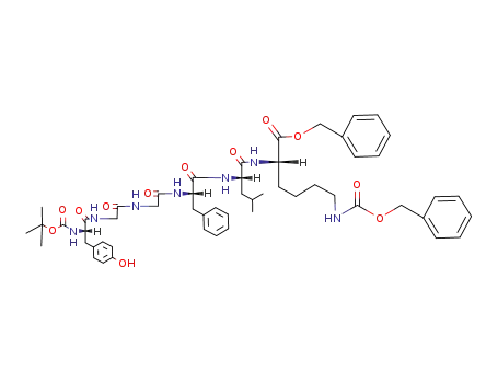 Tert-butyloxycarbonyltyrosyl-glycyl-glycyl-phenylalanyl-leucyl-ε-benzyloxycarbonyllysine Benzyl Ester