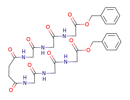 Molecular Structure of 147984-98-3 (succinyl bis <Gly-Gly-Gly-OBzl>)