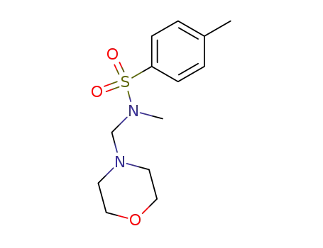 Molecular Structure of 63316-79-0 (Benzenesulfonamide, N,4-dimethyl-N-(4-morpholinylmethyl)-)