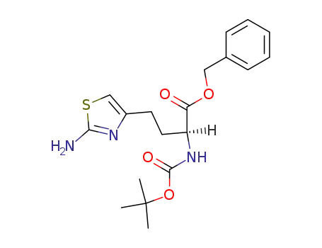 (S)-4-(2-Amino-thiazol-4-yl)-2-tert-butoxycarbonylamino-butyric acid benzyl ester