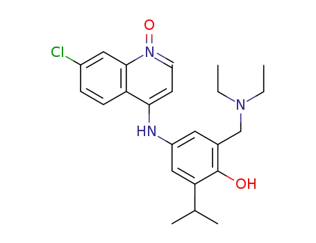 4-[(7-chloro-4-quinolinyl)amino]-2-[(diethylamino)methyl]-6-(1-methylethyl)phenol N<sup>ω</sup> oxide