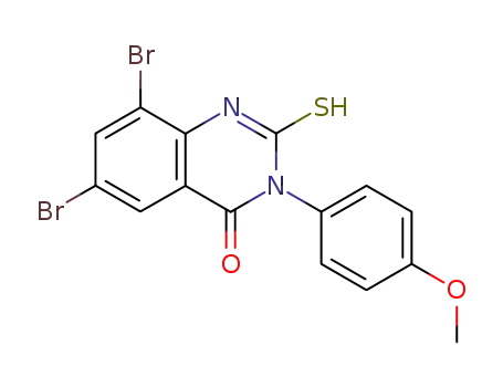 6,8-dibromo-3-(4-methoxy-phenyl)-2-thioxo-2,3-dihydro-1<i>H</i>-quinazolin-4-one
