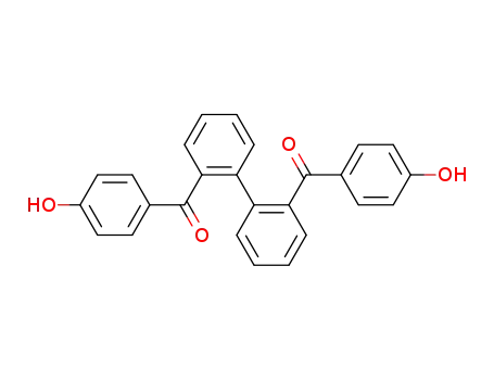 Molecular Structure of 20837-33-6 (Methanone, [1,1'-biphenyl]-2,2'-diylbis[(4-hydroxyphenyl)-)
