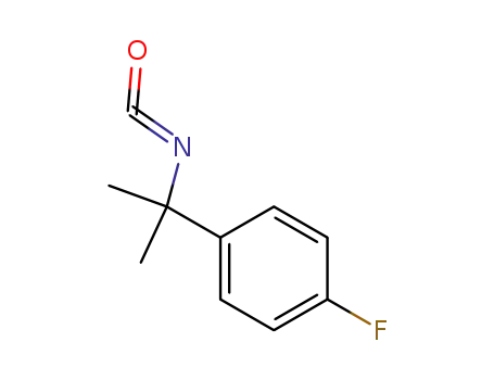 Molecular Structure of 64798-46-5 (Benzene, 1-fluoro-4-(1-isocyanato-1-methylethyl)-)