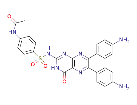 <i>N</i>-acetyl-sulfanilic acid-[6,7-bis-(4-amino-phenyl)-4-oxo-3,4-dihydro-pteridin-2-ylamide]