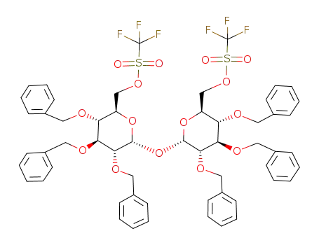 2,3,4,2',3',4'-hexa-O-benzyl-6,6'-di-O-(trifluoromethyl)sulfonyl-α,α-trehalose