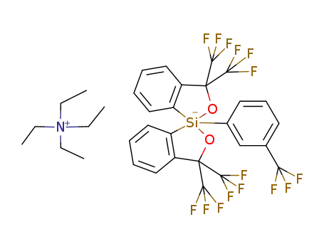 tetraethylammonium bis<α,α-bis(trifluoromethyl)benzenemethanolato (2-)-C<sup>2</sup>,O><3-(trifluoromethyl)phenyl>silicate(1-)
