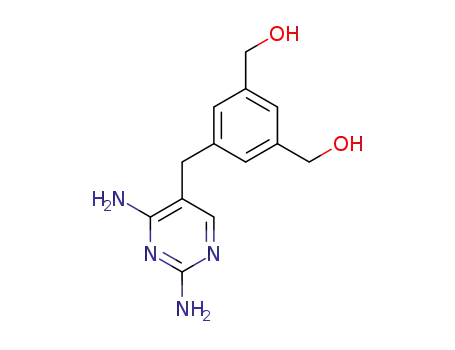 Molecular Structure of 77113-54-3 ([3-(2,4-Diamino-pyrimidin-5-ylmethyl)-5-hydroxymethyl-phenyl]-methanol)
