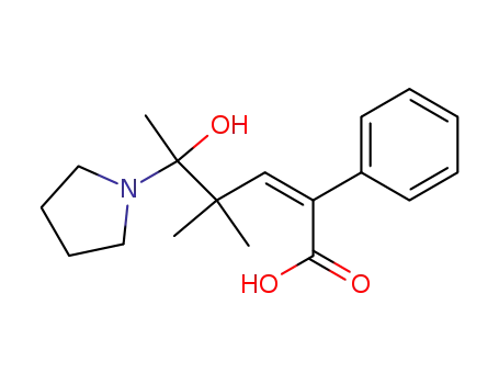 4,4-dimethyl-5-hydroxy-2-phenyl-5-pyrrolidino-2-hexenoic acid
