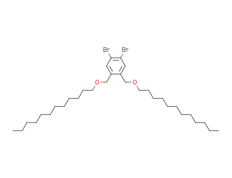 Molecular Structure of 101069-99-2 (Benzene, 1,2-dibromo-4,5-bis[(dodecyloxy)methyl]-)