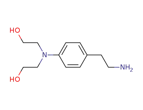 Molecular Structure of 91638-05-0 (N-<4-(2-Amino-ethyl)-phenyl>-diethanolamin)